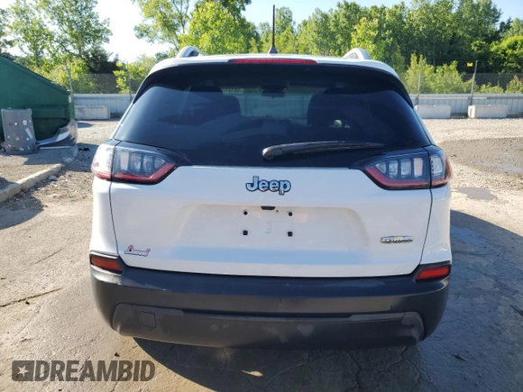 2020 Jeep Cherokee Latitude with VIN 1C4PJLCB9LD525694, listed as a Copart auction lot 58181565 with 37,106 mi miles and Salvage title. Bid and sale history available at DreamBid. Image 6.