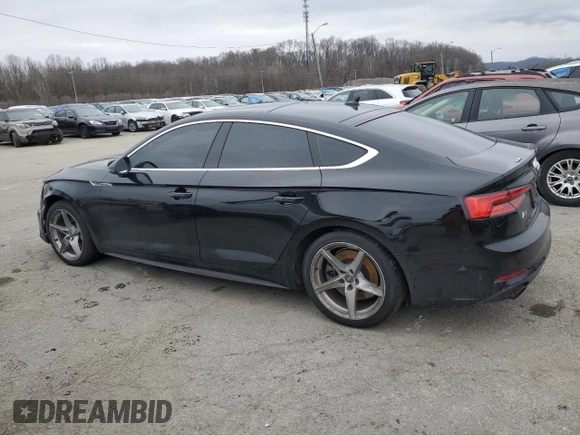 2018 Audi A5 Sportback Premium with VIN WAUDNCF53JA009002, listed as a Copart auction lot 81387833 with 81,885 mi miles. Bid and sale history available at carsss.com. Image 2.