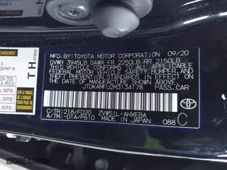 2021 Toyota Prius L Eco with VIN JTDKAMFU2M3134178, listed as a IAAI auction lot 41975477 with 26,936 mi miles. Bid and sale history available at carsss.com. Image 9.