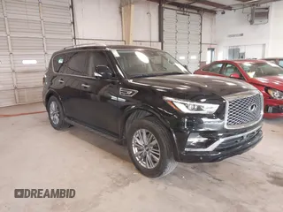 2021 Infiniti QX80 Luxe with VIN JN8AZ2AE8M9272267, listed as a IAAI auction lot 41408983 with 86,188 mi miles and . Bid and sale history available at DreamBid. Image 1.