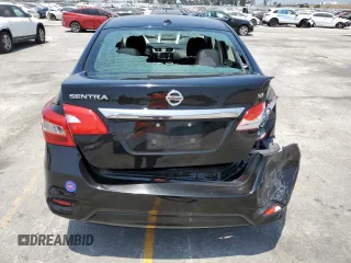 2017 Nissan Sentra SV with VIN 3N1AB7AP0HY363325, listed as a Copart auction lot 58713625 with 56,101 mi miles and Salvage title. Bid and sale history available at DreamBid. Image 6.