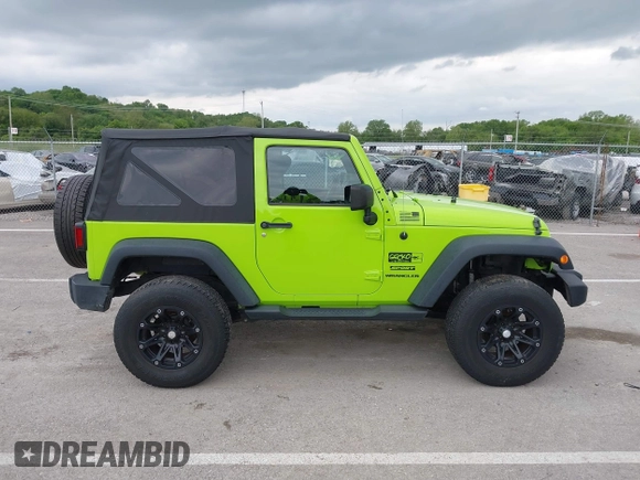 2013 Jeep Wrangler Sport with VIN 1C4AJWAG8DL507944, listed as a IAAI auction lot 42143144 with 70,085 mi miles and . Bid and sale history available at carsss.com. Image 13.