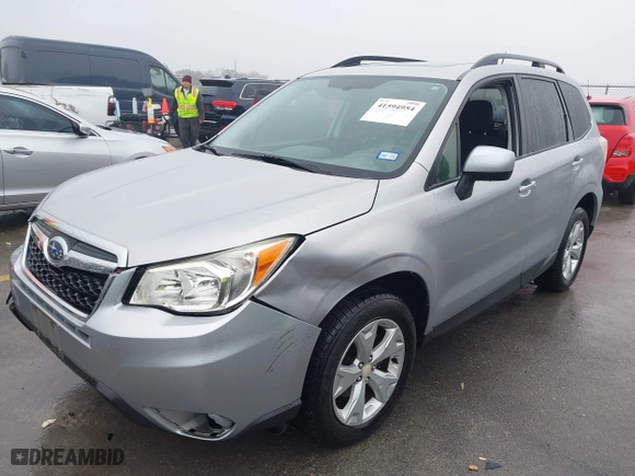 2015 Subaru Forester 2.5i Premium with VIN JF2SJADC2FH830877, listed as a IAAI auction lot 41594954 with 128,984 mi miles. Bid and sale history available at carsss.com. Image 18.