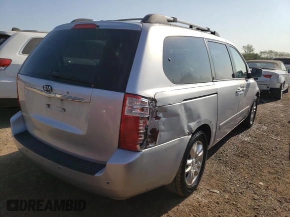 2007 Kia Sedona EX with VIN KNDMB233276174639, listed as a Copart auction lot 70691984 with 122,934 mi miles and Salvage Title. Bid and sale history available at carsss.com. Image 3.