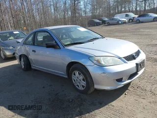 2005 Honda Civic Cpe VP with VIN 1HGEM22155L040478, listed as a IAAI auction lot 41656616 with 156,194 mi miles. Bid and sale history available at carsss.com. Image 1.