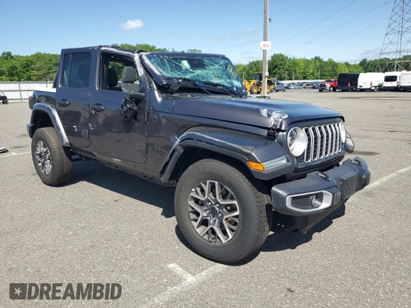 2025 Jeep Wrangler Sahara с VIN 1C4PJXEN4SW534448, выставлен на аукционе Copart как лот 57478615 с пробегом 6 613 миль миль и Чистый • Clean title. История ставок и продаж доступна на DreamBid. Изображение 4.