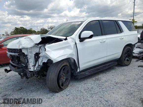 2023 Chevrolet Tahoe Commercial with VIN 1GNSCLEDXPR411626, listed as a Copart auction lot 55995715 with Not provided miles and Salvage title. Bid and sale history available at DreamBid. Image 1.
