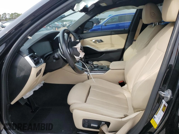 2020 BMW 3 Series 330i with VIN 3MW5R1J07L8B23382, listed as a Copart auction lot 45024295 with Not Provided miles and Salvage Title. Bid and sale history available at carsss.com. Image 7.