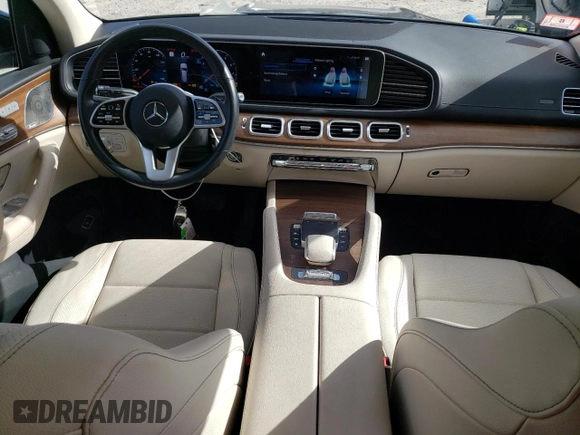2021 Mercedes-Benz GLS 450 with VIN 4JGFF5KE3MA424413, listed as a Copart auction lot 45799114 with 31,631 mi miles and . Bid and sale history available at DreamBid. Image 8.
