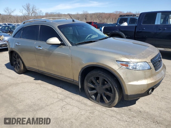 2005 Infiniti FX z VIN JNRAS08W15X203761, wystawiony jako Copart lot #51369915 z przebiegiem 149 513 mil mil oraz Czysty tytuł • Clean title. Historia ofert i sprzedaży dostępna na DreamBid. Obrazek 4.