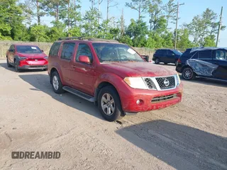 2008 Nissan Pathfinder LE with VIN 5N1AR18U98C616972, listed as a IAAI auction lot 42155674 with 163,654 mi miles and . Bid and sale history available at DreamBid. Image 1.