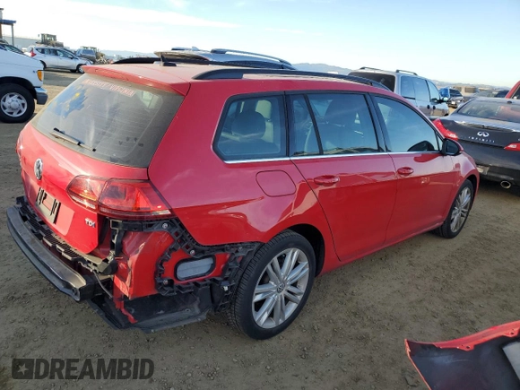 2015 Volkswagen Golf SportWagen TDI S with VIN 3VWFA7AU1FM512984, listed as a Copart auction lot 87753325 with 70,006 mi miles and Salvage Title. Bid and sale history available at carsss.com. Image 3.