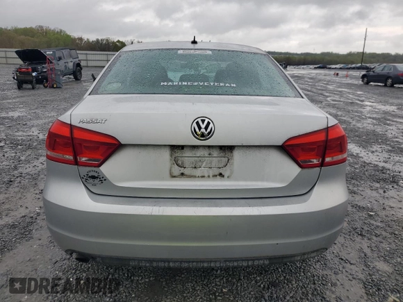 2013 Volkswagen Passat S with VIN 1VWAP7A34DC024241, listed as a Copart auction lot 49854295 with 89,221 mi miles and Salvage title. Bid and sale history available at DreamBid. Image 6.