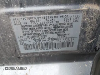 2021 Nissan Sentra SV with VIN 3N1AB8CV8MY317883, listed as a IAAI auction lot 39277863 with 80,703 mi miles. Bid and sale history available at carsss.com. Image 9.