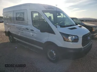 2019 Ford Transit Passenger XL with VIN 1FBZX2CM6KKB43348, listed as a Copart auction lot 87263154 with 172,146 mi miles and Salvage Title. Bid and sale history available at carsss.com. Image 4.