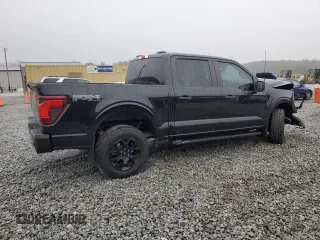 2024 Ford F-150 STX with VIN 1FTFW2L52RFB08450, listed as a Copart auction lot 44834165 with 15,026 mi miles and Salvage Title. Bid and sale history available at carsss.com. Image 3.