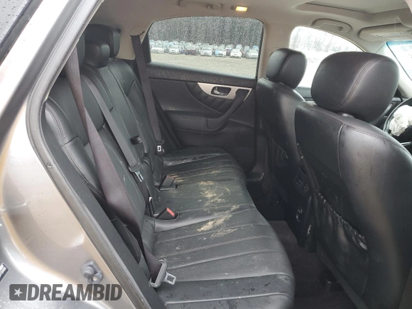 2017 Infiniti QX70 with VIN JN8CS1MW7HM410458, listed as a Copart auction lot 43272385 with 106,311 mi miles and Salvage title. Bid and sale history available at DreamBid. Image 11.