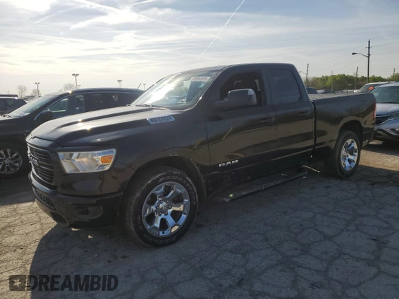 2019 Ram 1500 Big Horn z VIN 1C6RREBT1KN617342, wystawiony jako Copart lot #53866005 z przebiegiem 69 858 mil mil oraz Szkoda całkowita • Salvage title. Historia ofert i sprzedaży dostępna na DreamBid. Obrazek 1.