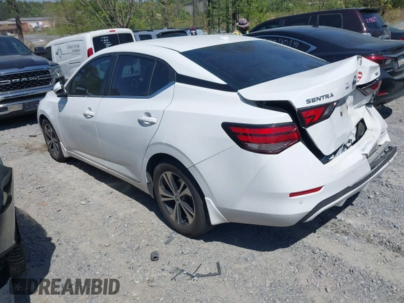 2022 Nissan Sentra SV z VIN 3N1AB8CV0NY248897, wystawiony jako IAAI lot #42027766 z przebiegiem 56 968 mil mil oraz . Historia ofert i sprzedaży dostępna na DreamBid. Obrazek 3.