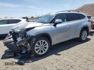 2023 Toyota Highlander Hybrid Limited with VIN 5TDXBRCH4PS575885, listed as a Copart auction lot 64304345 with 15,633 mi miles and Salvage title. Bid and sale history available at DreamBid. Image 1.