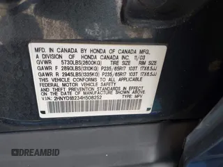 2004 Acura MDX with VIN 2HNYD18234H508252, listed as a IAAI auction lot 41792452 with 336,087 mi miles. Bid and sale history available at carsss.com. Image 9.