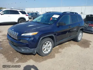 2016 Jeep Cherokee Sport with VIN 1C4PJMAS9GW286957, listed as a IAAI auction lot 41781467 with 120,855 mi miles. Bid and sale history available at carsss.com. Image 19.