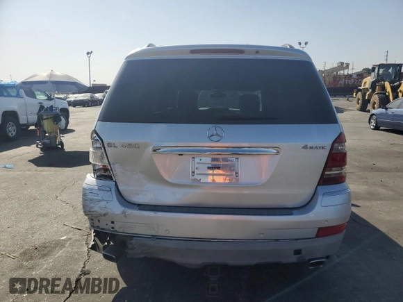 2008 Mercedes-Benz GL-Class 4.6L with VIN 4JGBF71E08A367413, listed as a Copart auction lot 76382704 with 149,022 mi miles and Salvage Title. Bid and sale history available at carsss.com. Image 6.