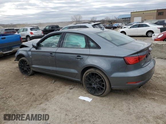 2016 Audi A3 2.0T Premium with VIN WAUB8GFF1G1115679, listed as a Copart auction lot 44191885 with 0 mi miles and Salvage Title. Bid and sale history available at carsss.com. Image 2.