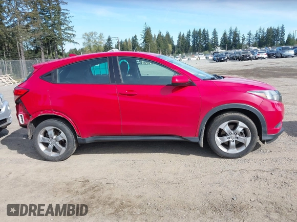 2017 Honda HR-V LX with VIN 3CZRU6H34HG700604, listed as a IAAI auction lot 42019802 with 95,530 mi miles. Bid and sale history available at carsss.com. Image 14.