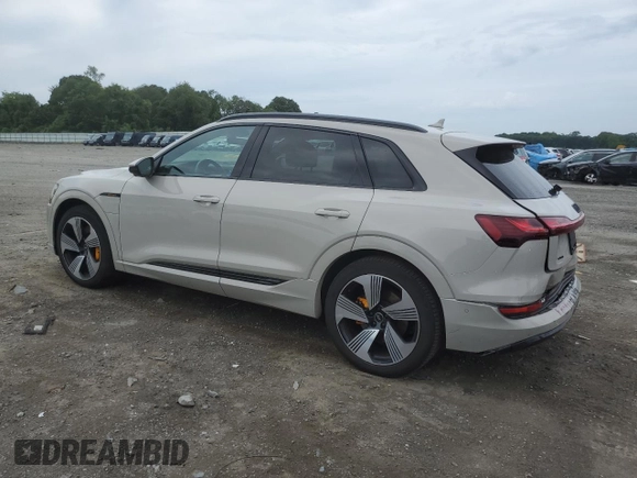 2022 Audi e-tron Premium Plus with VIN WA1LAAGE5NB009526, listed as a Copart auction lot 63073355 with 46,142 mi miles and Salvage title. Bid and sale history available at DreamBid. Image 2.