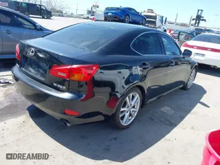 2006 Lexus IS 350 Auto with VIN JTHBE262665001713, listed as a IAAI auction lot 41944177 with 1 mi miles. Bid and sale history available at carsss.com. Image 4.