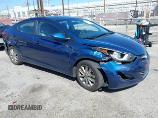 2016 Hyundai Elantra SE with VIN 5NPDH4AE2GH745258, listed as a IAAI auction lot 41818963 with 82,579 mi miles. Bid and sale history available at carsss.com. Image 1.