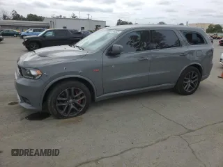 2020 Dodge Durango SRT with VIN 1C4SDJGJ8LC309476, listed as a Copart auction lot 47493325 with 32,286 mi miles and Salvage Title. Bid and sale history available at carsss.com. Image 1.