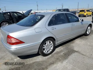 2003 Mercedes-Benz S-Class 4.3L with VIN WDBNG70J73A369311, listed as a Copart auction lot 66428724 with 91,646 mi miles and Clean Title. Bid and sale history available at carsss.com. Image 3.