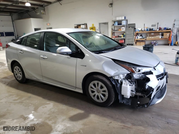 2019 Toyota Prius L Eco with VIN JTDKARFU6K3088882, listed as a Copart auction lot 52858895 with 40,442 mi miles and Salvage Title. Bid and sale history available at carsss.com. Image 4.