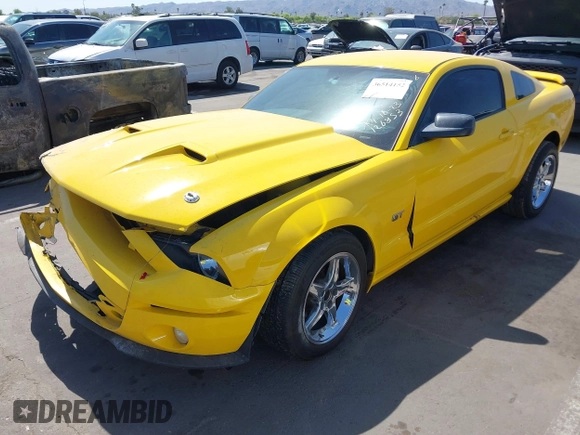 2006 Ford Mustang GT Deluxe with VIN 1ZVFT82H765126853, listed as a IAAI auction lot 36514152 with 160,888 mi miles. Bid and sale history available at carsss.com. Image 2.