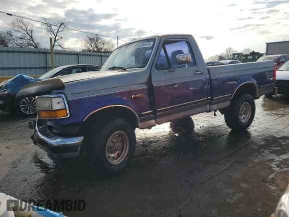 1995 Ford F-150 with VIN 1FTEF14N8SLB80006, listed as a Copart auction lot 83556474 with 0 mi miles and Salvage Title. Bid and sale history available at carsss.com. Image 1.