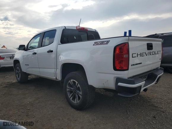 2021 Chevrolet Colorado 2WD Z71 with VIN 1GCGSDEN3M1266567, listed as a Copart auction lot 87079094 with 41,217 mi miles and Salvage Title. Bid and sale history available at carsss.com. Image 2.