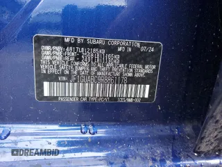 2024 Subaru Impreza with VIN JF1GUABC9R8861178, listed as a Copart auction lot 81965334 with 799 mi miles and Salvage Title. Bid and sale history available at carsss.com. Image 12.