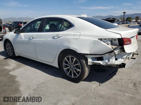 2018 Acura TLX w/Technology Pkg with VIN 19UUB1F5XJA000346, listed as a Copart auction lot 49970485 with 27,433 mi miles and Salvage Title. Bid and sale history available at carsss.com. Image 2.
