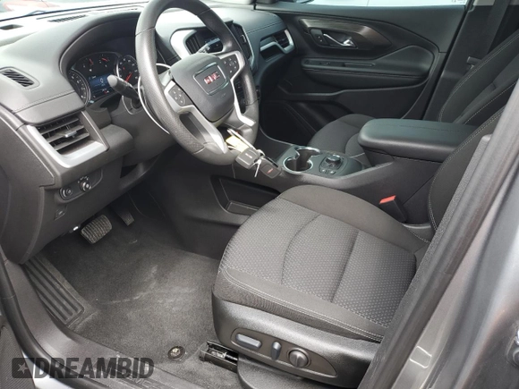 2024 GMC Terrain SLE with VIN 3GKALMEGXRL157645, listed as a Copart auction lot 55771085 with 24,016 mi miles and Salvage title. Bid and sale history available at DreamBid. Image 7.