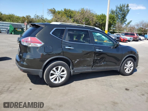 2015 Nissan Rogue S with VIN 5N1AT2MT1FC868734, listed as a Copart auction lot 53066935 with 96,568 mi miles and Salvage Title. Bid and sale history available at carsss.com. Image 3.