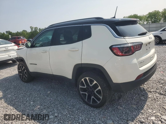 2018 Jeep Compass Limited z VIN 3C4NJDCB6JT206659, wystawiony jako Copart lot #58779315 z przebiegiem Nie podano mil oraz Szkoda całkowita • Salvage title. Historia ofert i sprzedaży dostępna na DreamBid. Obrazek 2.