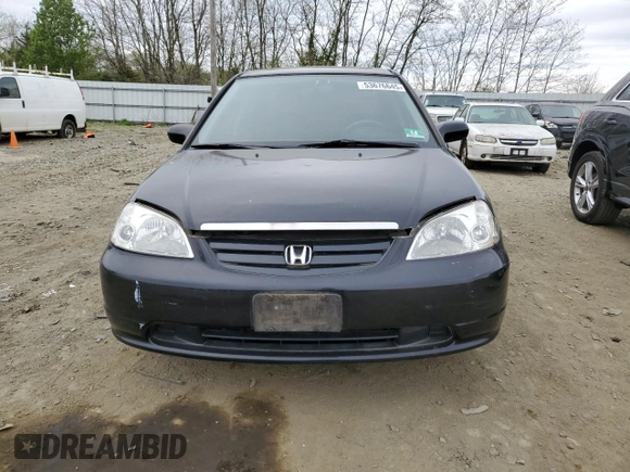 2001 Honda Civic EX with VIN 2HGES26701H538731, listed as a Copart auction lot 53676645 with 122,773 mi miles and Clean Title. Bid and sale history available at carsss.com. Image 5.