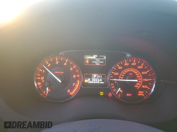 2017 Subaru WRX Limited with VIN JF1VA1J6XH8828071, listed as a Copart auction lot 86161414 with 86,949 mi miles and Salvage Title. Bid and sale history available at carsss.com. Image 9.