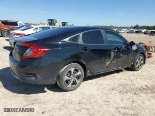 2019 Honda Civic Sedan LX with VIN 2HGFC2F67KH546836, listed as a Copart auction lot 46936635 with 81,454 mi miles and Salvage Title. Bid and sale history available at carsss.com. Image 3.