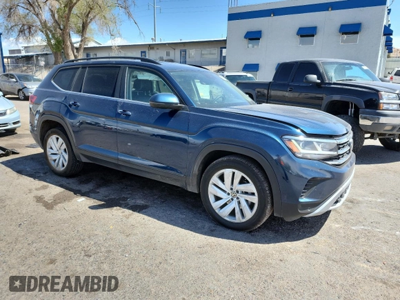 2021 Volkswagen Atlas SE z VIN 1V2HR2CA8MC602124, wystawiony jako Copart lot #51368845 z przebiegiem 61 671 mil mil oraz Szkoda całkowita • Salvage title. Historia ofert i sprzedaży dostępna na DreamBid. Obrazek 4.