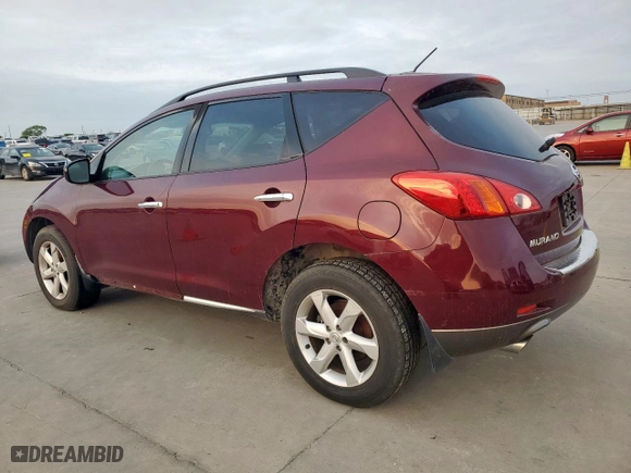 2009 Nissan Murano S with VIN JN8AZ18W99W145593, listed as a Copart auction lot 51367215 with 106,897 mi miles and Clean Title. Bid and sale history available at carsss.com. Image 2.