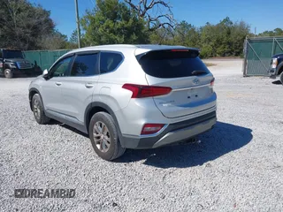 2019 Hyundai Santa Fe SE with VIN 5NMS2CAD4KH109117, listed as a IAAI auction lot 41591901 with 133,338 mi miles. Bid and sale history available at carsss.com. Image 3.