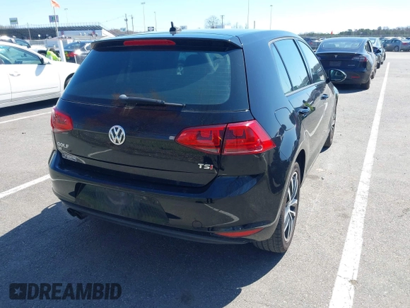 2017 Volkswagen Golf S with VIN 3VW217AU5HM060152, listed as a IAAI auction lot 41985215 with 109,278 mi miles and . Bid and sale history available at DreamBid. Image 4.